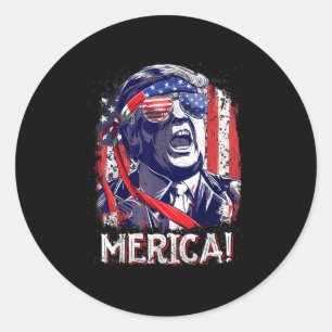 Adesivo Trump 4 De Julho Merica Men Women Usa American Fl