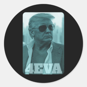 Adesivo Trump 4eva Presidente Trump 4eva
