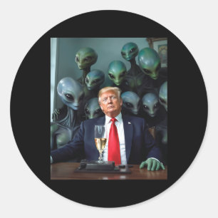 Adesivo Trump Alienígenas Escritório Foto Uap Ufo Extrater