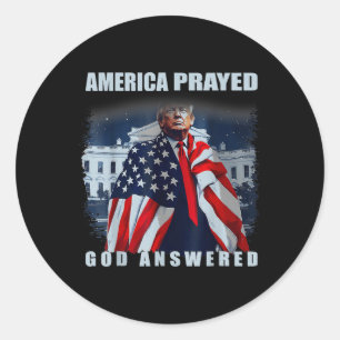 Adesivo Trump America Rezou Deus Respondeu