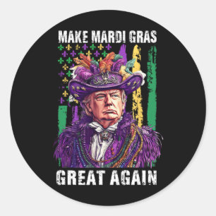 Adesivo Trump American Flag Nova Orleans Torna Mardi Gras