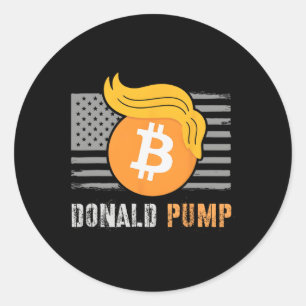 Adesivo Trump Americano Donald Pump Crypto Sarcasm Retu