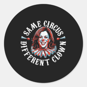 Adesivo Trump Anti Kamala Harris Mesmo Circo Palhaço Difer