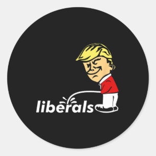 Adesivo Trump Anti Liberal Donald Trump Piscando Liberal
