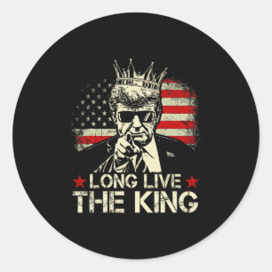 Adesivo Trump Antigo Viva o Rei Patriota Americano