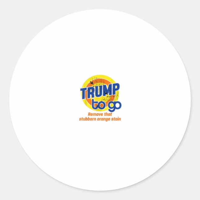 Adesivo Trump AntiTrump Para Ir Votar Detergent Funny V (Frente)