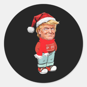 Adesivo Trump Apenas Uma Cara De Natal Engraçada