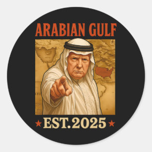 Adesivo Trump Arabian Golfo 2025 Funny Trump Golfo Da Aráb