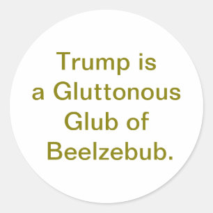 Adesivo Trump Beelzebub Glutão Hankamer Artjunkhaus ik