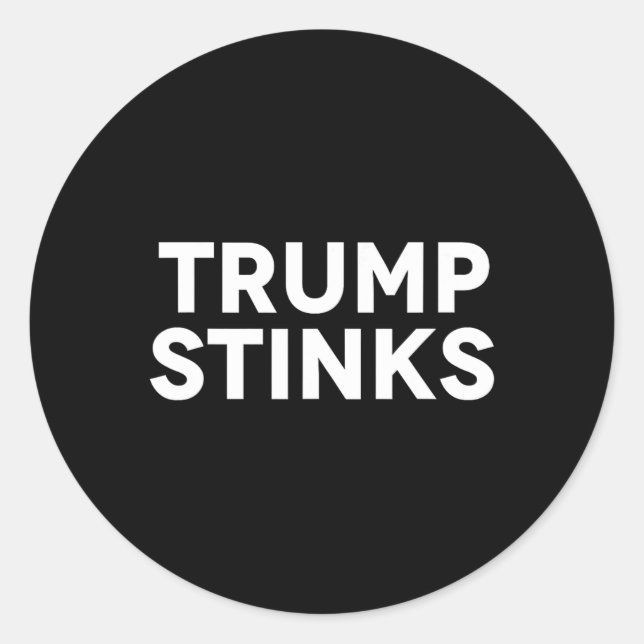 Adesivo Trump Cheira mal cheiro (Frente)