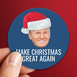 Adesivo Trump com Santa Hat - Faça Excelente de Natal nova
