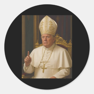 Adesivo Trump Como Papa Tee Meme Engraçado 1