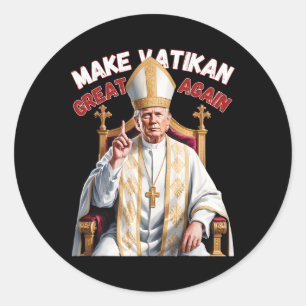 Adesivo Trump Como Vaticano Church Pope Trump Torna Vatica