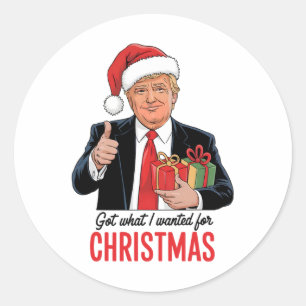 Adesivo Trump Conseguiu O Que Eu Queria No Natal Engraçado