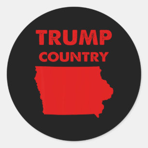 Adesivo Trump Country Iowa Red State Map Republican Trump