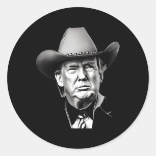 Adesivo Trump Cowboy Presidente Ocidental Você Sente Minha