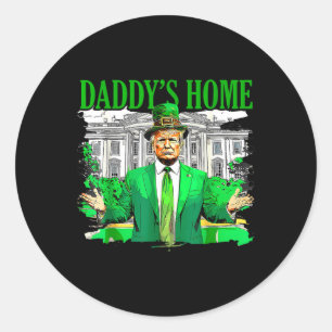 Adesivo Trump Daddys Home White House Dia de São Patrício 