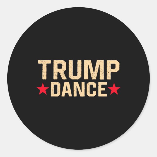 Adesivo Trump Dance 2024 Qr 4547 Funny Trump Dance Code (Frente)