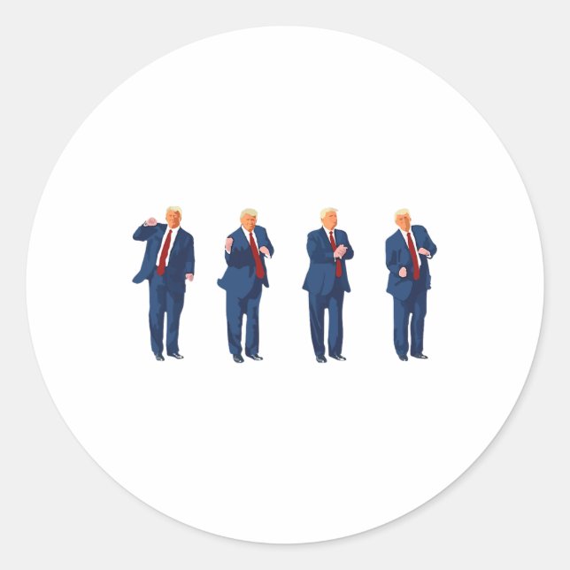 Adesivo Trump Dance 4 De Julho De Trump 2024 (Frente)