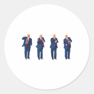 Adesivo Trump Dance 4 De Julho De Trump 2024