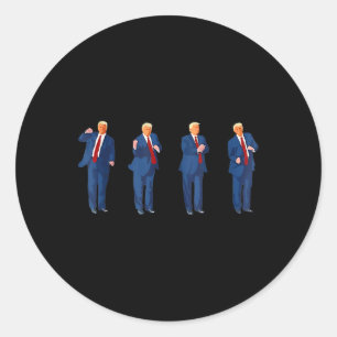 Adesivo Trump Dance 4 De Julho De Trump 2025
