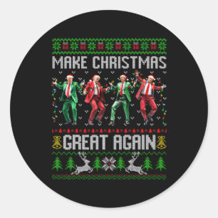 Adesivo Trump Dance Papai Noel faz Excelente de Natal nova