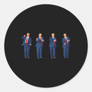 Adesivo Trump Dance Pro Trump 2024 Trump Presidente Mega