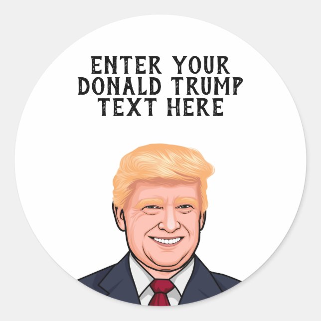 ADESIVO TRUMP DE DONALD PERSONALIZADA (Frente)