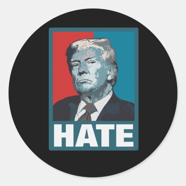 Adesivo Trump de Ódio (Frente)