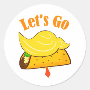 Adesivo Trump de Taco de Ir para vamos