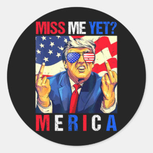 Adesivo Trump Dedo do Meio Ainda Perco Você Bandeira Ameri