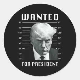 Adesivo Trump Desejado Para Presidente - Trump Mug Nunca
