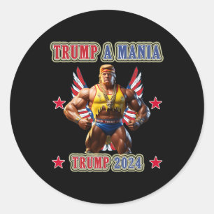 Adesivo Trump Divertido Wrestling Trumpamania Convenção Re