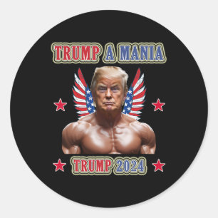 Adesivo Trump Divertido Wrestling Trumpamania Convenção Re