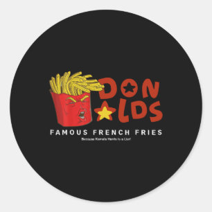 Adesivo Trump Donalds Fries Franceses Famosos Porque Kamal