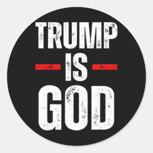 Adesivo Trump É Deus Engraçado Trump É Deus