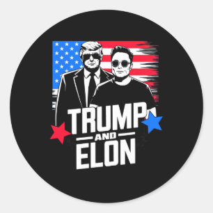 Adesivo Trump E Elon 2024 Eleição Presidencial Americana