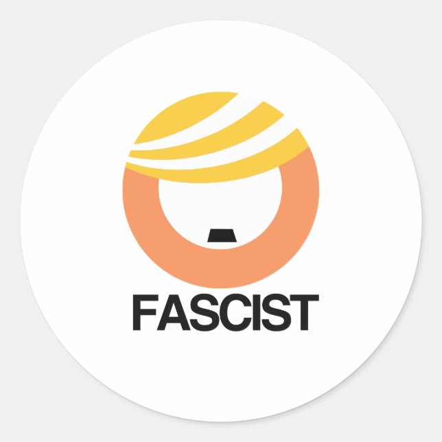 Adesivo Trump é fascista (Frente)