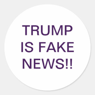 Adesivo TRUMP É NOTÍCIA FALSA Hankamer Artjunkhaus CÔMICOS