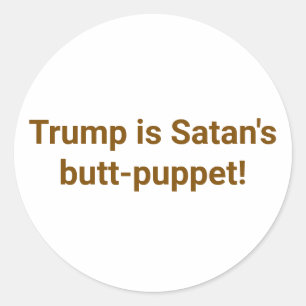 Adesivo Trump é o Fantoche de Satanás Hankamer Artjunkhaus