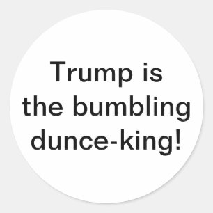 Adesivo Trump é o rei-palerma atrapalhado Hankamer Artjunk