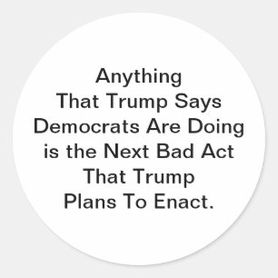 Adesivo Trump é um hipócrita Hankamer Artjunkhaus Arte em 