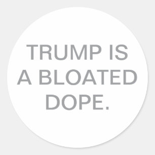Adesivo TRUMP É UM IDIOTA OBESO Hankamer Artjunkhaus CÔMIC
