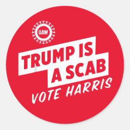 Adesivo Trump é um Scab Vote Harris 2024 Presidente