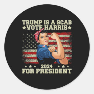 Adesivo Trump É Um Voto De Cabra Harris 2