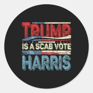 Adesivo Trump É Um Voto Malicioso Harris Wheimer 2024 Kama