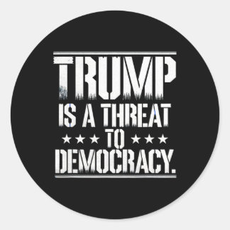 Adesivo Trump É Uma Ameaça à Democracia 