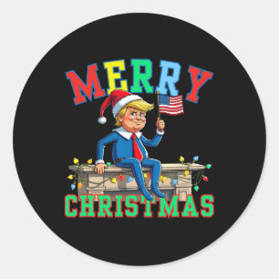 Adesivo Trump Em Shelf Engraçado Feliz Natal Mães Da Famíl