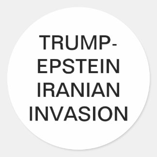 Adesivo TRUMP-EPSTEIN IRAN INVASION Hankamer Artjunkhaus 
