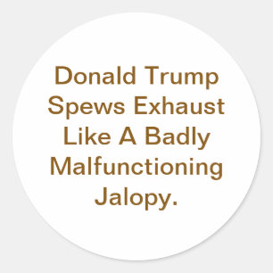 Adesivo Trump Espalha Gases Jeff Hankamer Artjunkhaus Eca